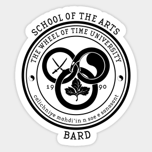 The Wheel of Time University - School of the Arts (Bard) Sticker